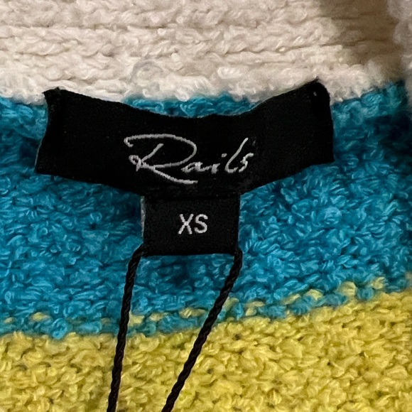 Rails Geneva mixed stripe v neck cardigan sweater size XS NWT - Picture 8 of 12